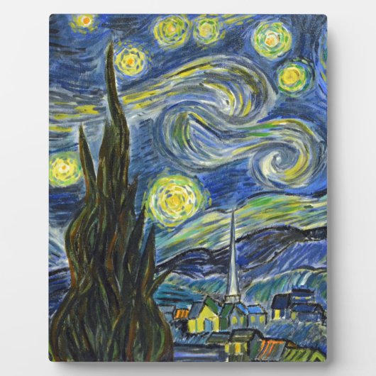 星月夜、ゴッホ フォトプラーク (正面)