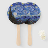 『星月夜 : サン・レミ』（ビンセント・ファン・ゴッホ） ハンドファン (正面&裏面)