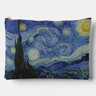 星月夜、油絵、ヴィンセント・ファン・ゴッホ アクセサリーポーチ