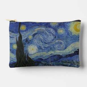 星月夜、油絵、ヴィンセント・ファン・ゴッホ アクセサリーポーチ