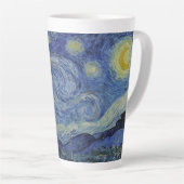 星月夜、油絵、ヴィンセント・ファン・ゴッホ カフェラテマグ (右アングル)