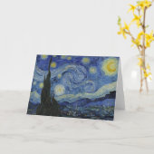 星月夜、油絵、ヴィンセント・ファン・ゴッホ カード (黄色い花)