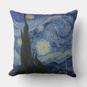 星月夜、油絵、ヴィンセント・ファン・ゴッホ クッション (正面)