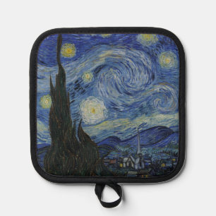 星月夜、油絵、ヴィンセント・ファン・ゴッホ 鍋敷き