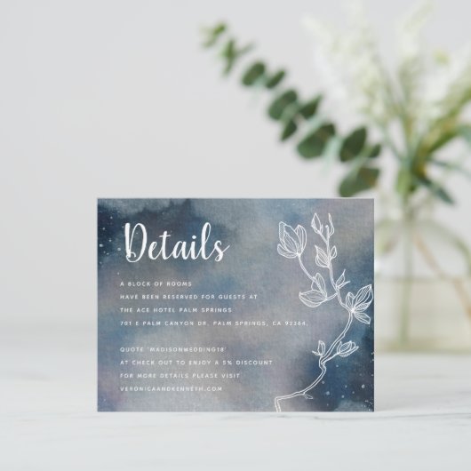 星月明かりのナイトモノグラム結婚ズの詳細 エンクロージャーカード (スタンド正面)