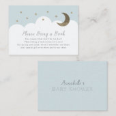 星月&雲の青ブックカードを持って来て エンクロージャーカード (正面/裏面)