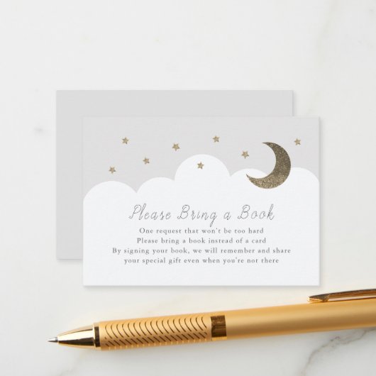 星月&雲グレー予約カードを持ってきてください エンクロージャーカード (正面/裏面インサイチュ)