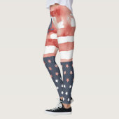 星条付き下げ付き米国国旗のレギンス レギンス (左)