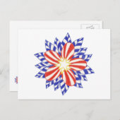 『星条愛国花はがき』 ポストカード (正面/裏面)