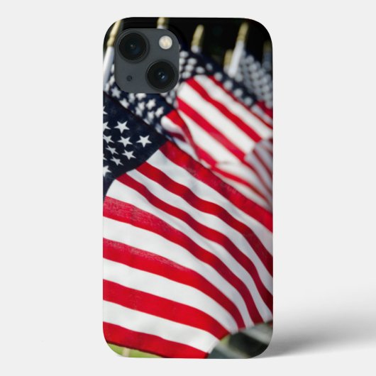 星条旗が立つ歴史的な軍人墓地 Case-Mate iPhoneケース (裏面)