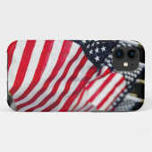 星条旗が立つ歴史的な軍人墓地 Case-Mate iPhoneケース (裏面(横))