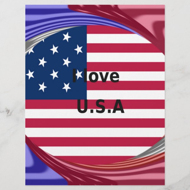 星条旗と愛 : 愛国的なアメリカデザイン (正面)