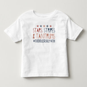 星条旗と癇癪 トドラーTシャツ