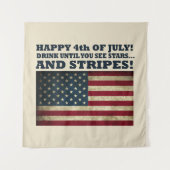 星条旗のおかしい4th of July タペストリー (正面)