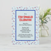 星条旗のお祝い 愛国パーティー 招待状 (スタンド正面)