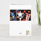 星条旗のグリーティングカード/メモカード カード (裏面)