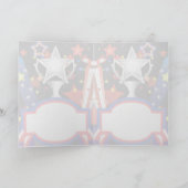 星条旗のグリーティングカード/メモカード カード (内部)