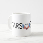 星条旗のマグ コーヒーマグカップ (正面左)