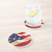 星条旗の古い栄光の米国旗 コースター (側面)