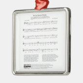 星条旗の国歌ミュージックシート メタルオーナメント (左)