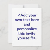 星条旗の天使の招待状 招待状 (裏面)