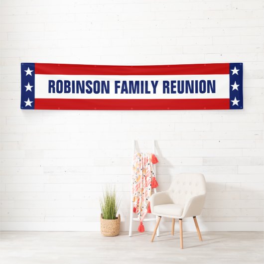 星条旗の懇親会 横断幕 (インサイチュ)