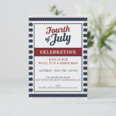 星条旗の独立記念日 招待状 (スタンド正面)