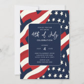 星条旗の独立記念日 招待状 (正面)