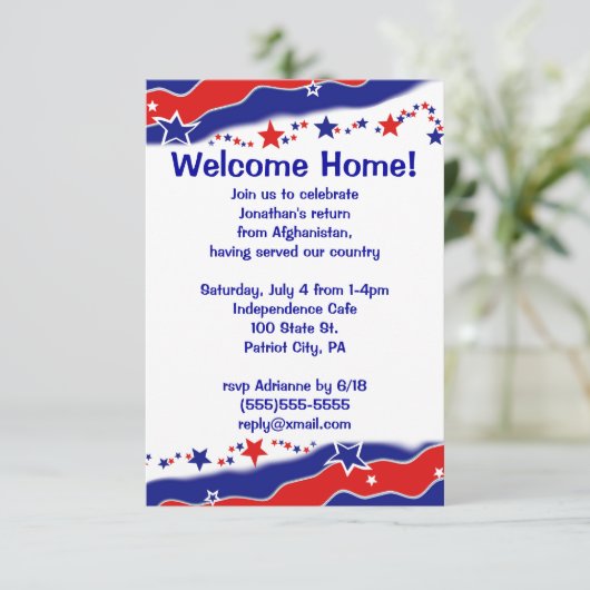 星条旗の軍隊の歓迎の家 招待状 (スタンド正面)