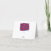 星条旗は感謝していしています サンキューカード (裏面)