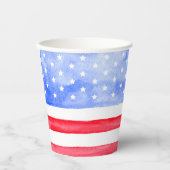 星条旗アメリカ国旗 紙コップ (正面)