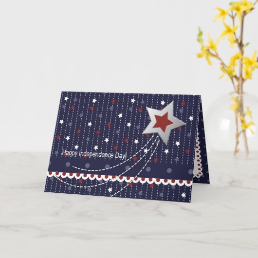 星条旗カード カード (黄色い花)