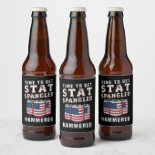 星条旗ハンマードビールタイム ビールラベル (ボトル)