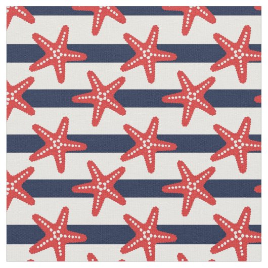 星条旗パターン ファブリック (クローズアップ)