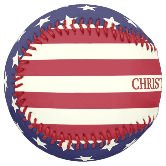 星条旗愛国アメリカ国旗 |名前 ソフトボール (正面左)