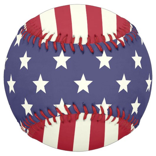 星条旗愛国アメリカ国旗 |名前 ソフトボール (裏面)