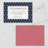 星条旗愛国心が強い軍の結婚のInser エンクロージャーカード (正面/裏面)