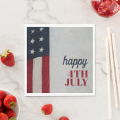 星条旗赤白青第4日7月Inv スタンダードランチョンナプキン (インサイチュ)