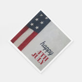 星条旗赤白青第4日7月Inv スタンダードランチョンナプキン (角)