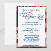 星条旗赤白青 招待状 (正面/裏面)