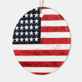 星条旗 – アメリカ国旗 セラミックオーナメント (左)