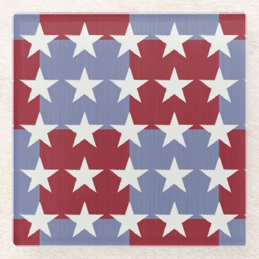 星条旗 ガラスコースター (正面)