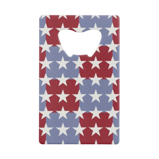 星条旗 クレジットカード栓抜き (正面)