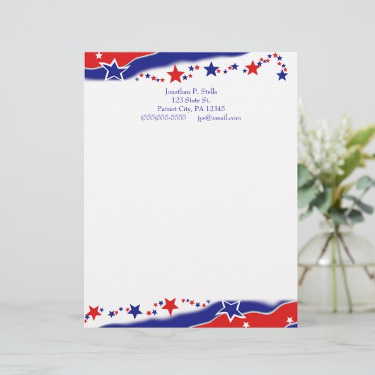 星条旗 レターヘッド (スタンド正面)