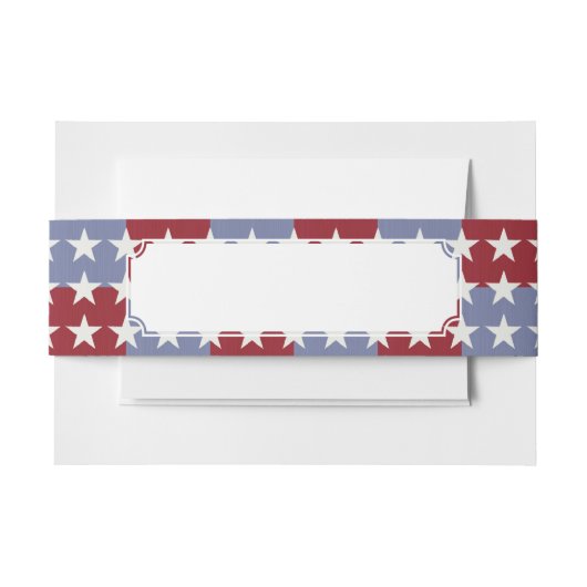 星条旗 招待状ベリーバンド (正面例)