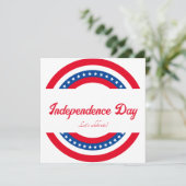 星条旗 独立記念日パーティー 招待状 (スタンド正面)
