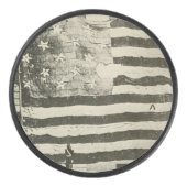 星条旗:表示のアメリカ国旗 アイスホッケーパック (正面)