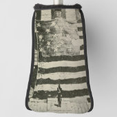 星条旗：表示のアメリカ国旗 ゴルフヘッドカバー (回転90)