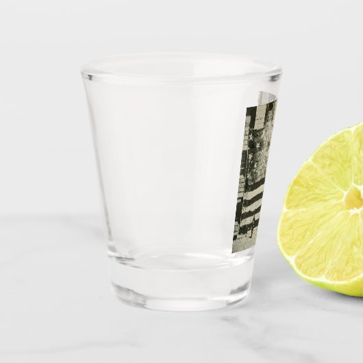 星条旗:表示のアメリカ国旗 ショットグラス (左)