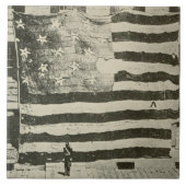 星条旗:表示のアメリカ国旗 タイル (正面)